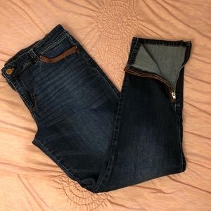 White House Black Market ankle zip jeans